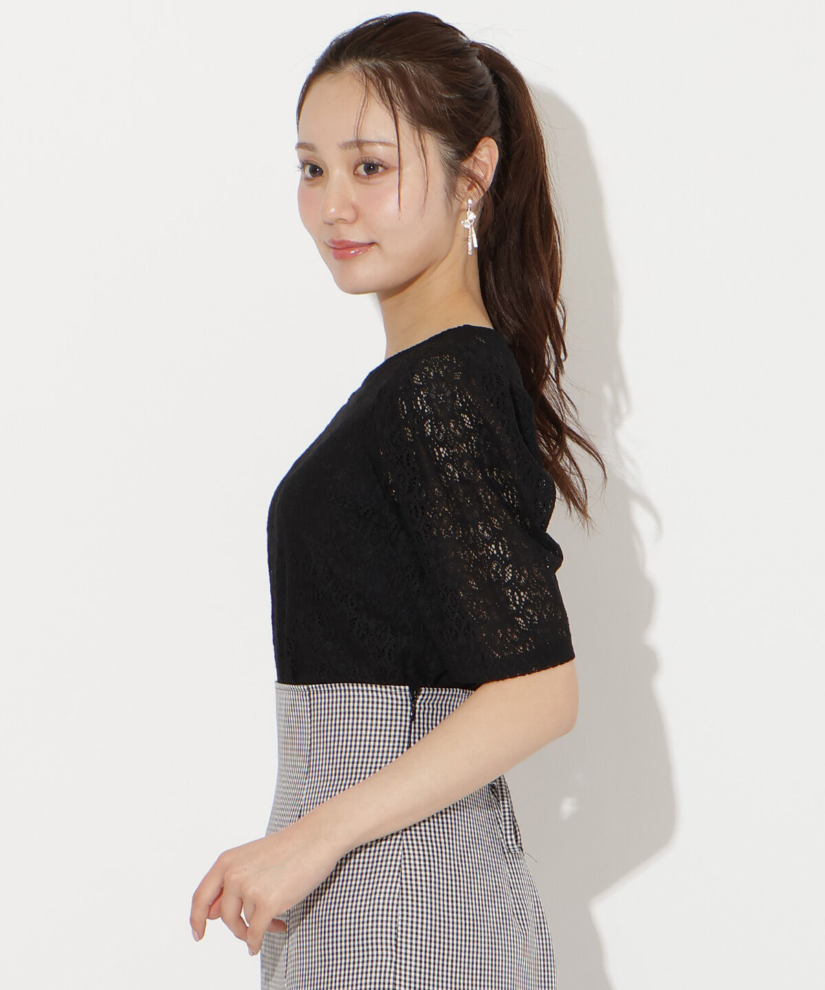 WILLSELECTION「レースクルーネックトップス」|Tシャツ・カットソー|