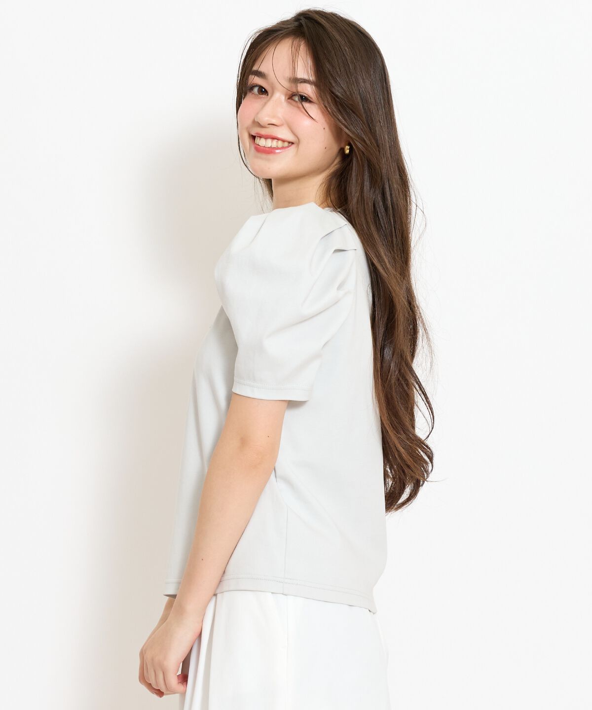 WILLSELECTION「ロゴ刺繍タックスリーブTシャツ」|Tシャツ・カットソー|