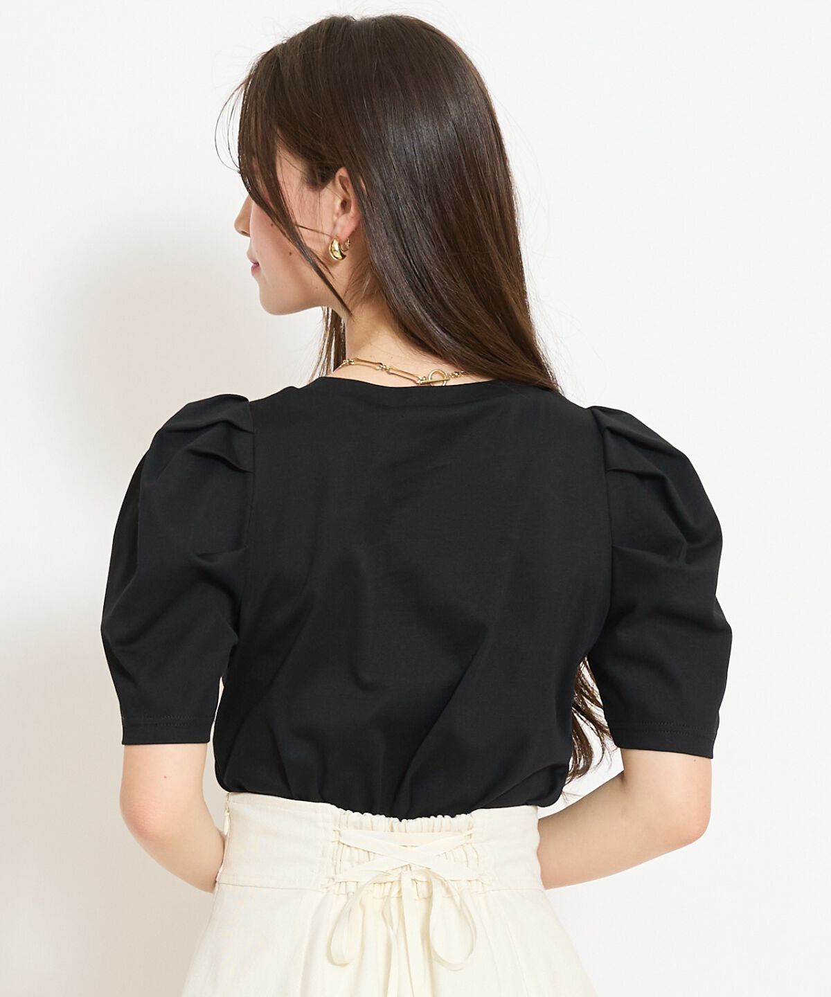 WILLSELECTION「ロゴ刺繍タックスリーブTシャツ」|Tシャツ・カットソー|