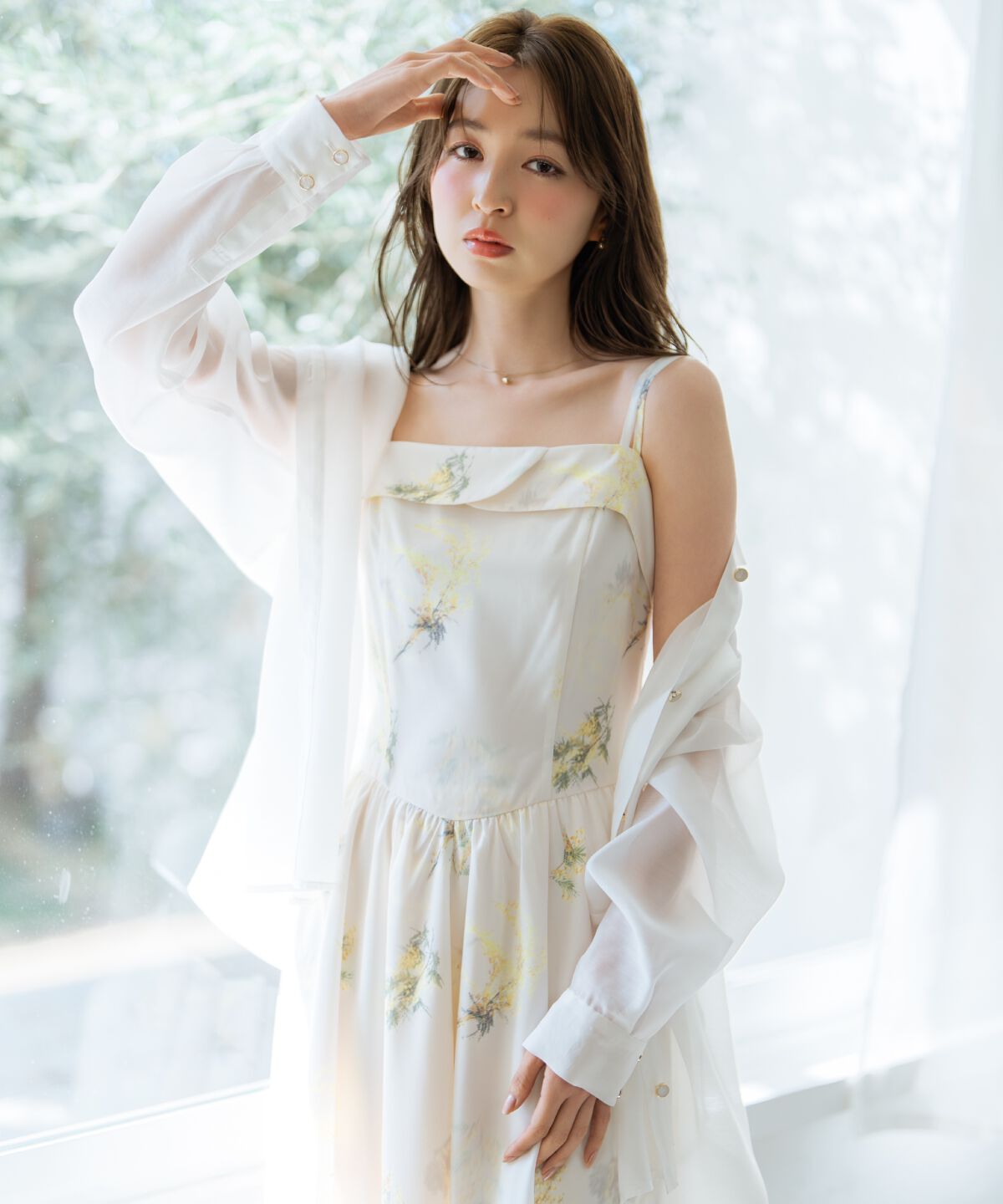 WILLSELECTION「ミモザプリントキャミワンピース」|ワンピース|