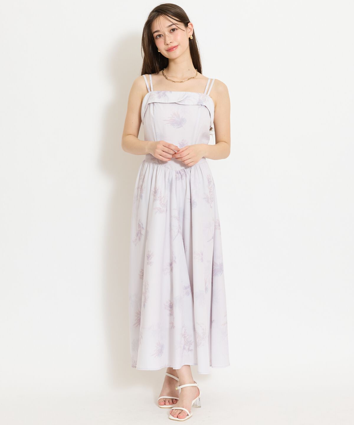 WILLSELECTION「ミモザプリントキャミワンピース」|ワンピース|