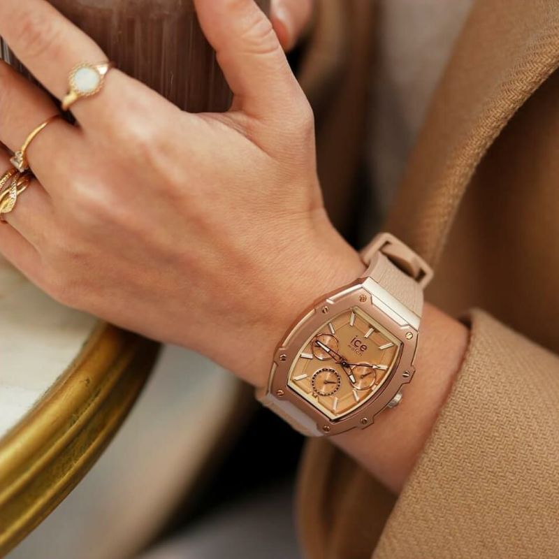 ICE-WATCH「〈ICE-WATCH(ｱｲｽｳｫｯﾁ)〉ICE boliday ﾀｲﾑﾚｽﾄｰﾌﾟ Alu ｽﾓｰﾙ MT」|腕時計|ROSE GOLD