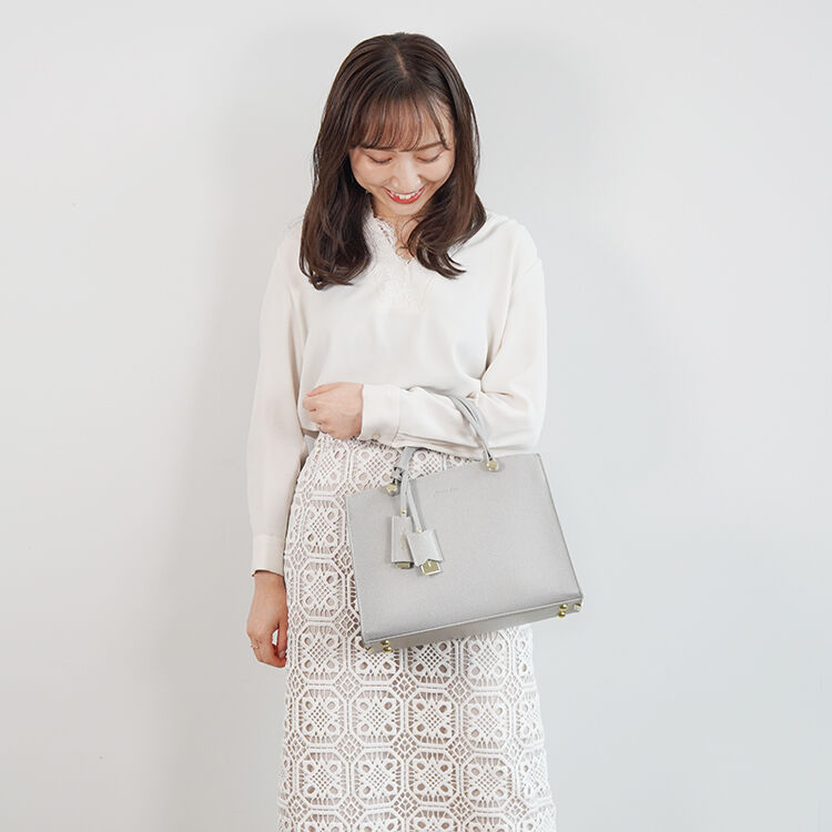 Jewelna Rose「ジュエルナローズ |ターミー ハンドバッグ トート ミドルサイズ コンパクト  10757」|トートバッグ|