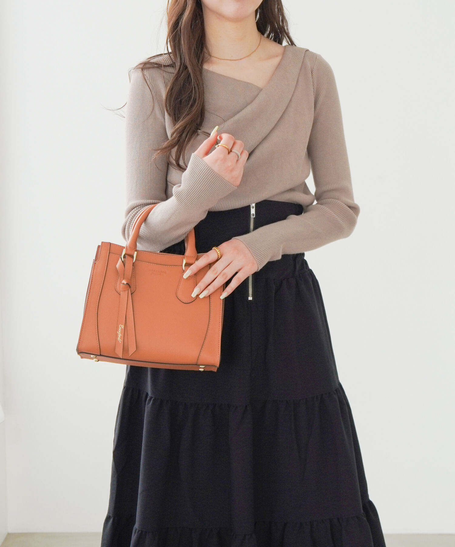  「Jewelna Rose クロフォード ハンドバッグ 本革 11921」|ショルダー・メッセンジャー|