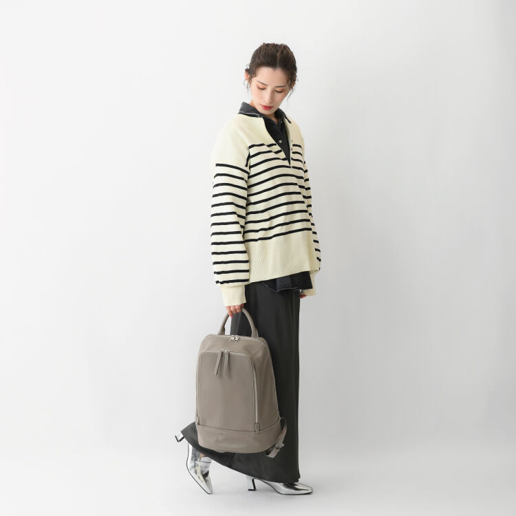 W&.Day/Night「W&.Day/Night ピルクエット レザーリュック A4サイズ 13.3インチPC収納 19011」|リュック|