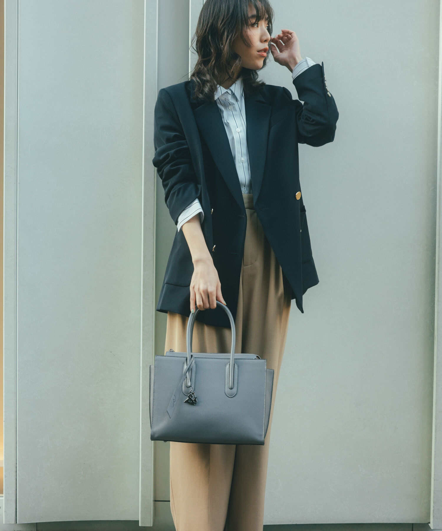 W&.Day/Night「W&.Day/Night スムーク トートバッグ B5サイズ 19191」|トートバッグ|