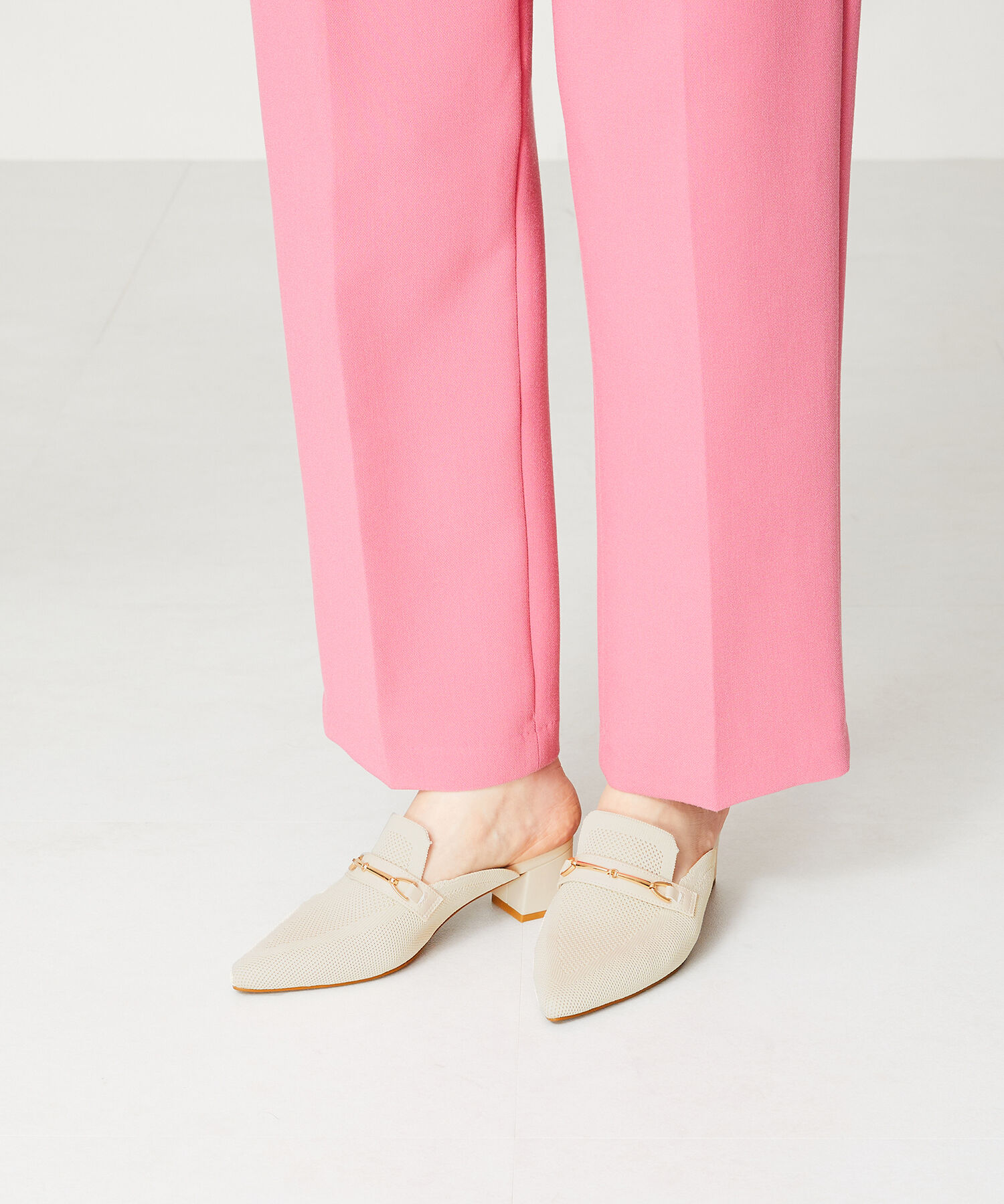 ORiental TRaffic「ローファーデザインニットミュール/45102」|パンプス|