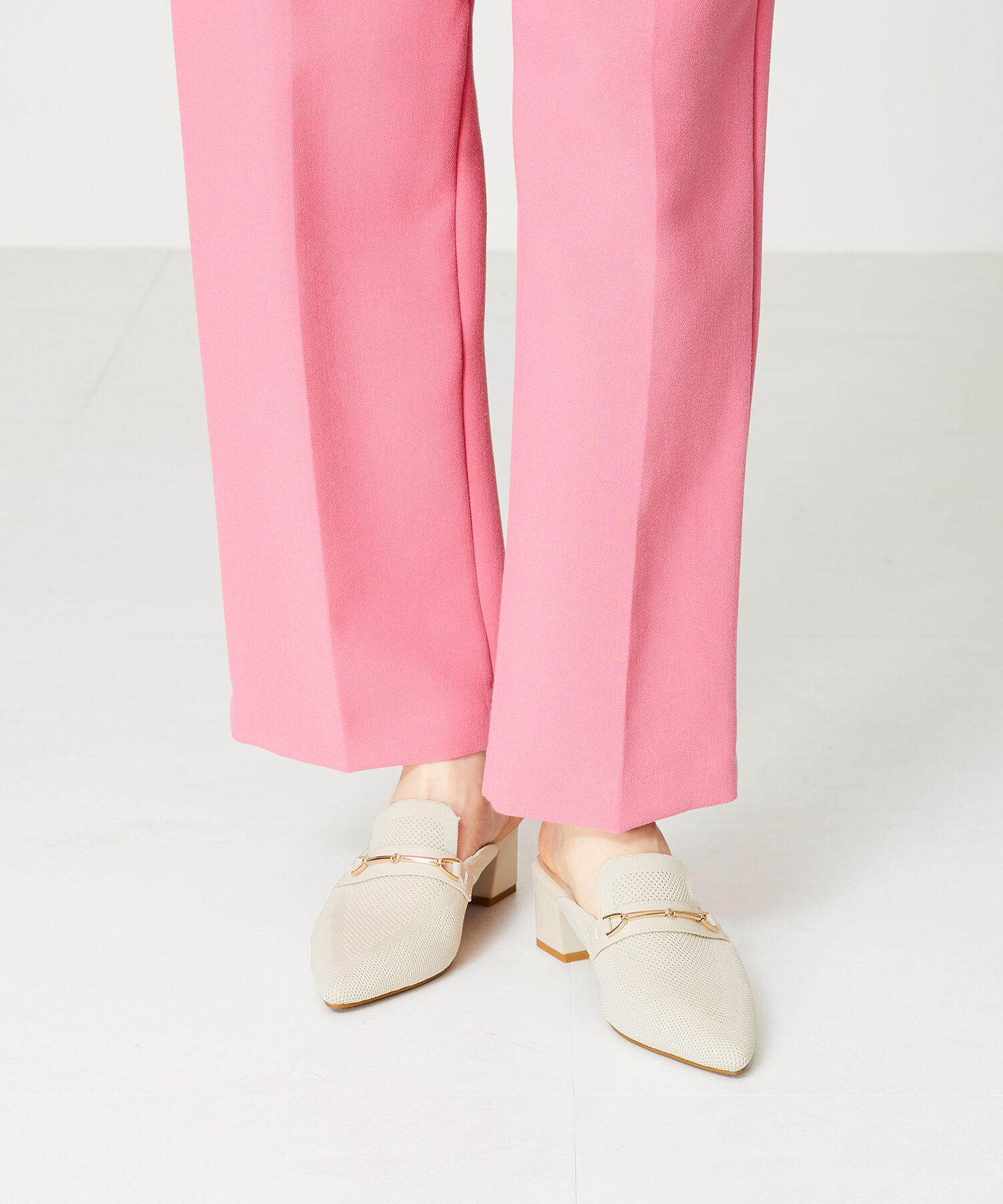 ORiental TRaffic「ローファーデザインニットミュール/45102」|パンプス|