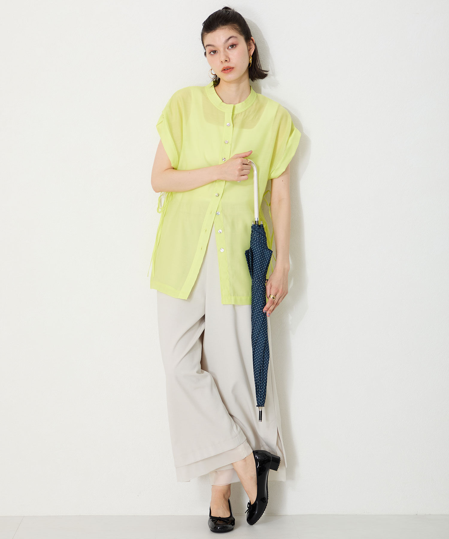 ORiental TRaffic「【防水】 ラウンドトゥ ヒール レインパンプス /R-1023 晴雨兼用 パンプス バレエシューズ クッション」|パンプス|