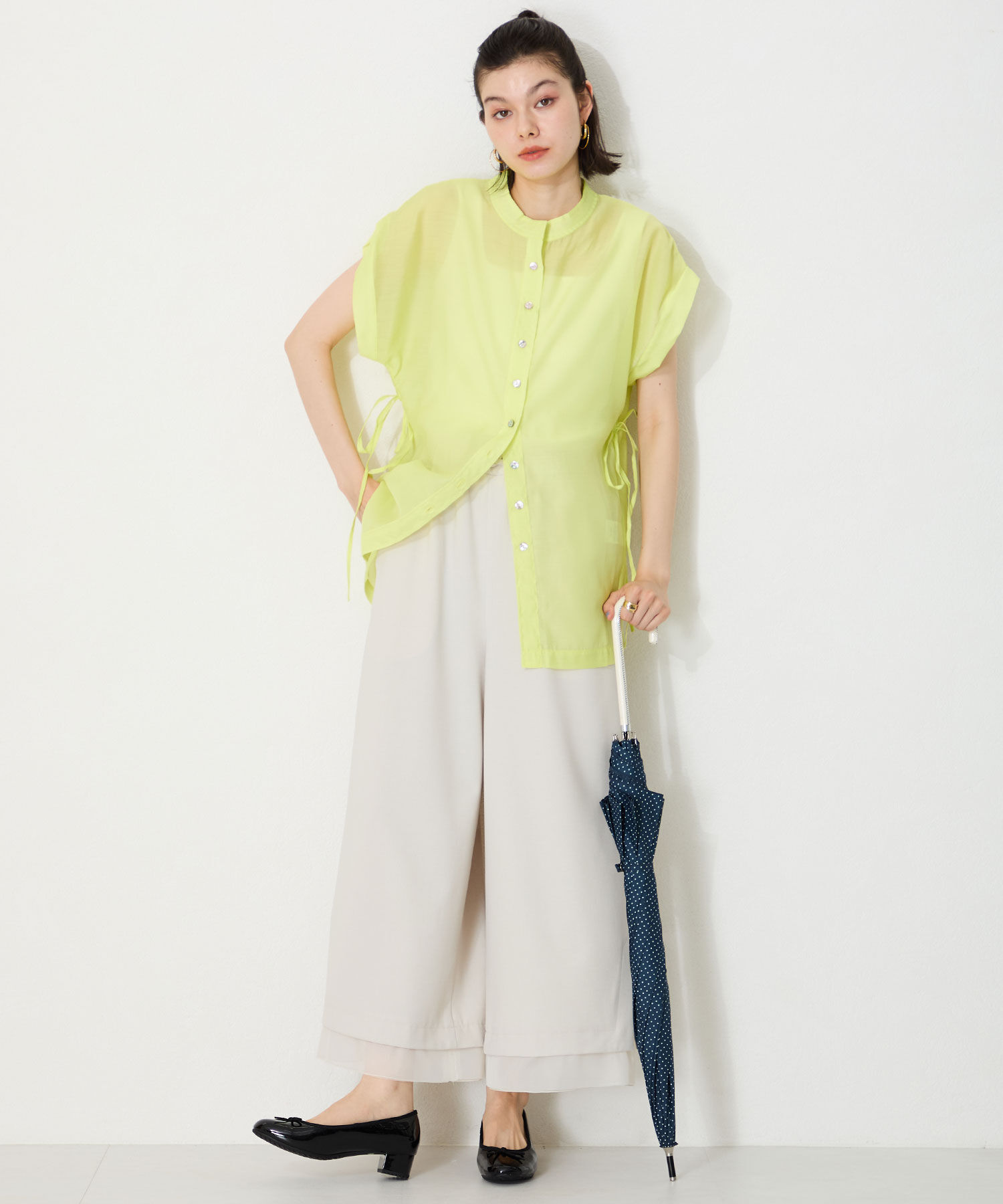 ORiental TRaffic「【防水】 ラウンドトゥ ヒール レインパンプス /R-1023 晴雨兼用 パンプス バレエシューズ クッション」|パンプス|