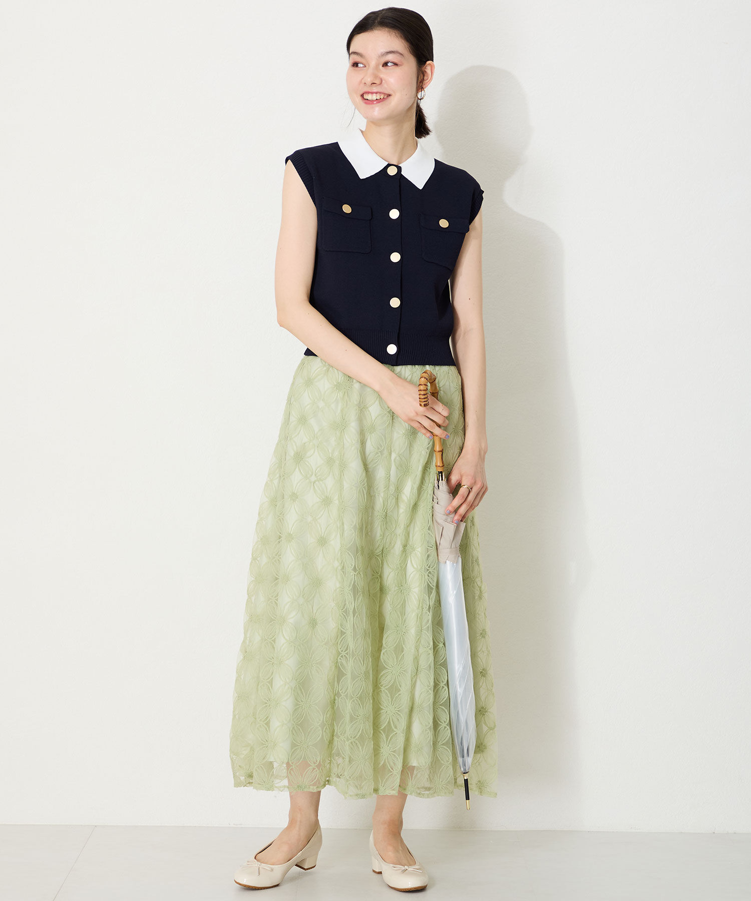 ORiental TRaffic「【防水】 ラウンドトゥ ヒール レインパンプス /R-1023 晴雨兼用 パンプス バレエシューズ クッション」|パンプス|