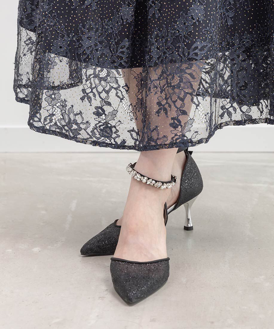  「2WAY ラメシアーセパレートパンプス」|パンプス|