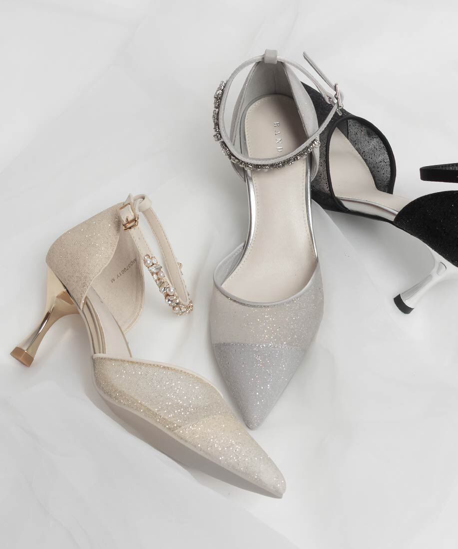  「2WAY ラメシアーセパレートパンプス」|パンプス|