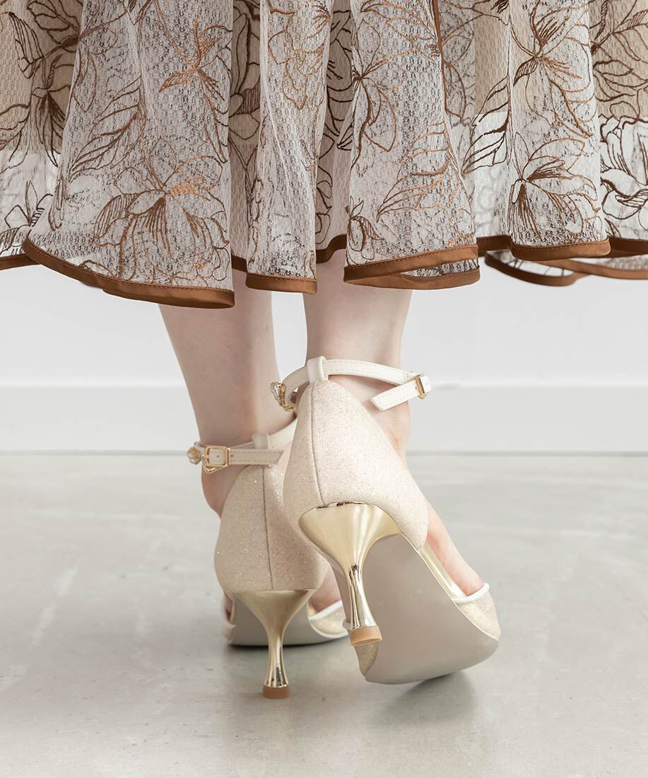  「2WAY ラメシアーセパレートパンプス」|パンプス|