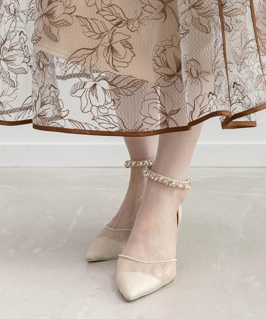  「2WAY ラメシアーセパレートパンプス」|パンプス|