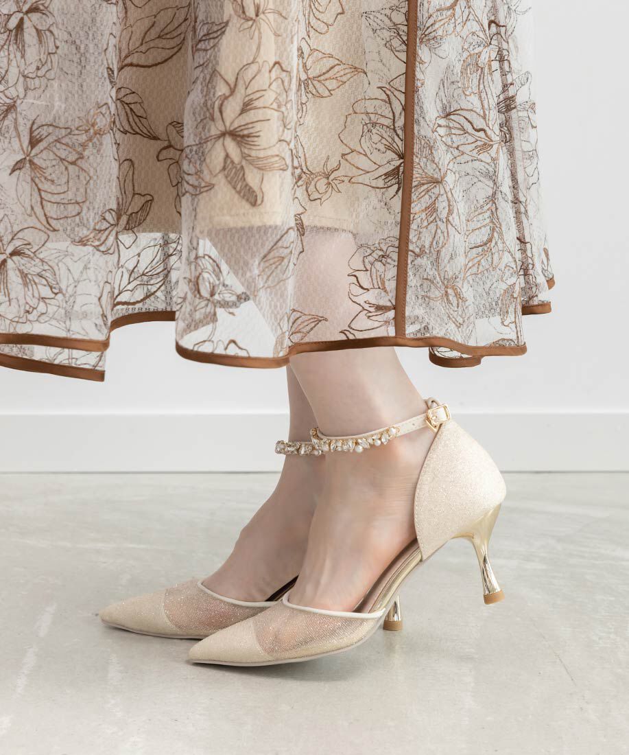  「2WAY ラメシアーセパレートパンプス」|パンプス|