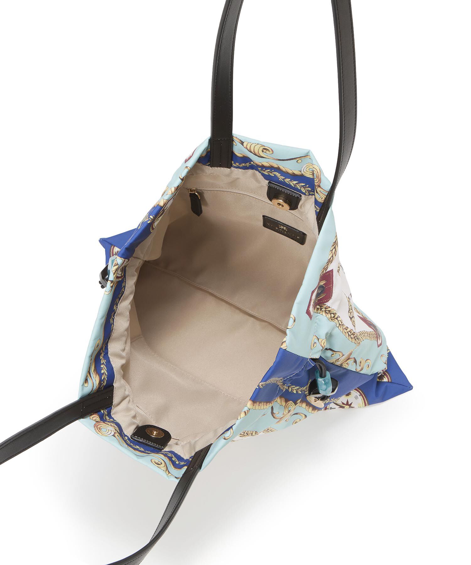 TOPKAPI TREASURE「【TREASURE TOPKAPI】マイルドサテン スカーフ柄 巾着 トート バッグ 」|トートバッグ|