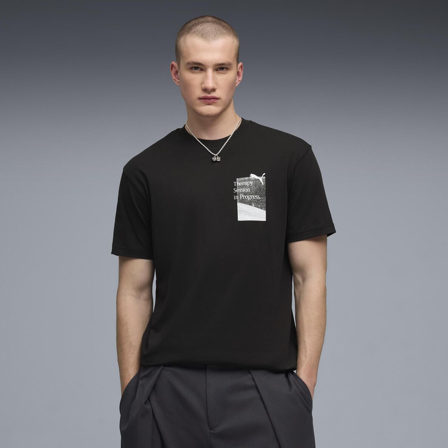 PUMA「【PUMA ｳｪｱ】M GRAPHICS POSTER RELAXED TEE」|Tシャツ・カットソー|