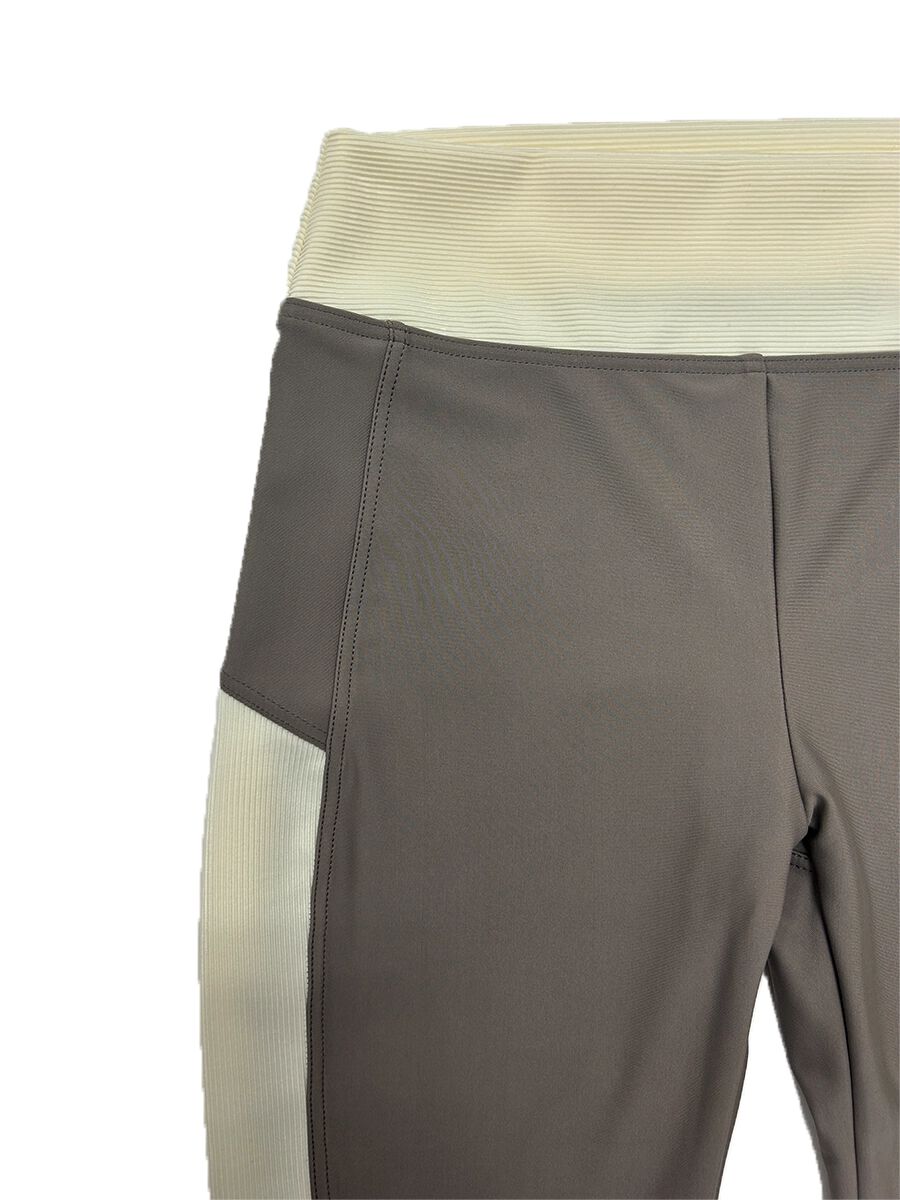 ALBOVE「バイカラー異素材ミックスデザインレギンス」|ショーツ|