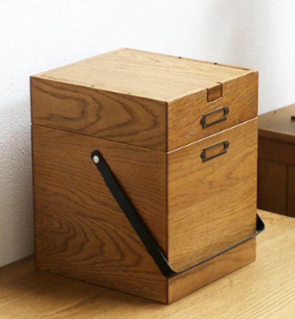 B-COMPANY「木のぬくもりを感じる　コスメボックス」|ミラー|