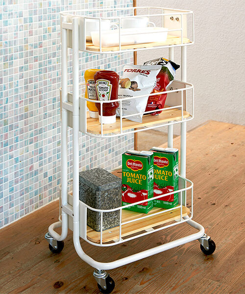  「幅35cm　ワイドワゴン」|食器・キッチングッズ|