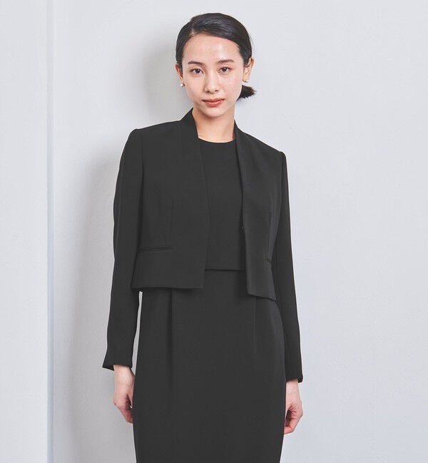 UNITED ARROWS「＜UNITED ARROWS＞フォーマル ノーカラー ジャケット P」|ノーカラージャケット|