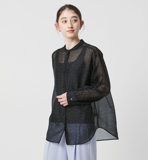 UNITED ARROWS「プリント バンドカラー シャツ」|シャツ・ブラウス|その他1