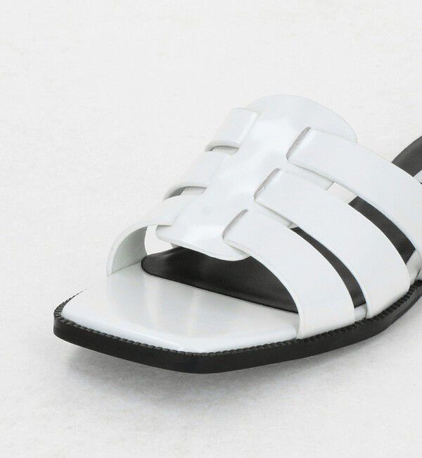 UNITED ARROWS「レザー フラットミュール」|サンダル|