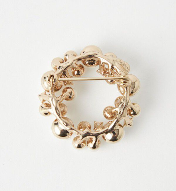 UNITED ARROWS green label relaxing「サークル フェイクパール ブローチ」|ブローチ・コサージュ|