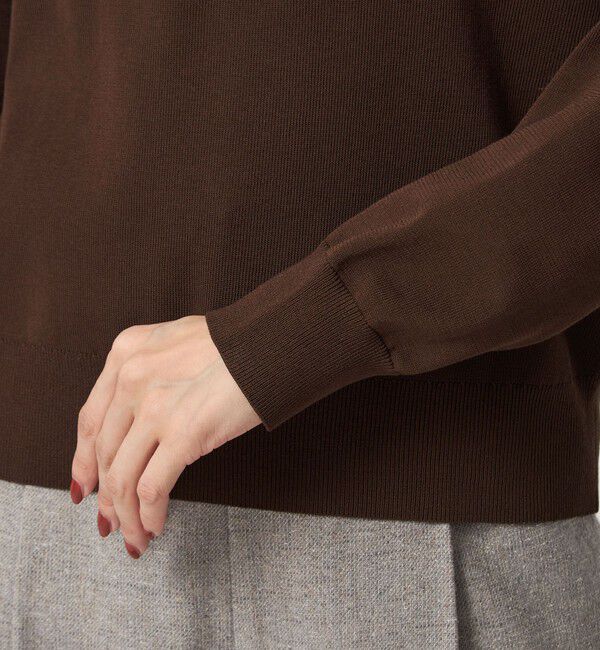 UNITED ARROWS green label relaxing「襟付き ロングスリーブ プルオーバー ニット ウォッシャブル」|ニット・セーター|