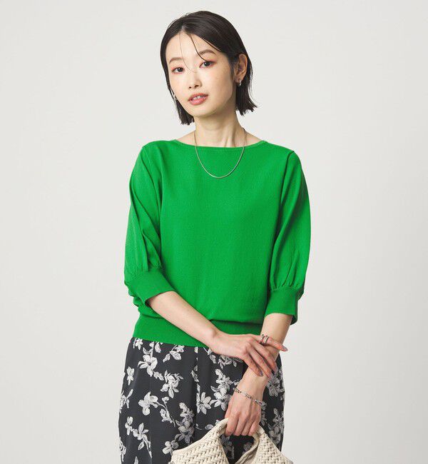 UNITED ARROWS green label relaxing「HIYOKE フォルム スリーブ プルオーバー ニット」|ニット・セーター|