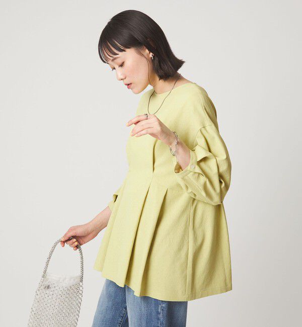 UNITED ARROWS green label relaxing「ウエスト タック ブラウス UVカット 通気性」|シャツ・ブラウス|