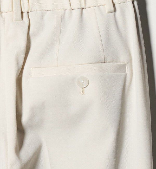 UNITED ARROWS green label relaxing「［size SHORT/TALLあり］Daily Chic タック スリム パンツ オフホワイト」|スラックス|