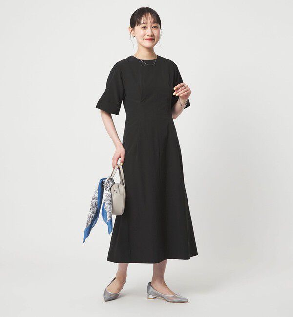 UNITED ARROWS green label relaxing「フロント タック ワンピース」|ワンピース|BLACK