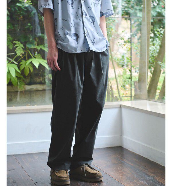 UNITED ARROWS green label relaxing「リネンミックス W4 ワイド イージーパンツ -ストレッチ-」|その他|DK.GREEN