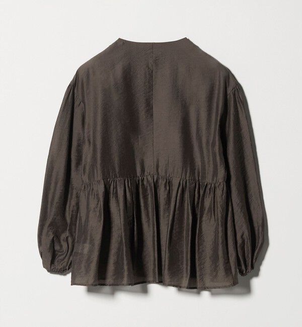 UNITED ARROWS green label relaxing「［size SHORTあり］fleurie(フルリー) シアー ノーカラー ジャケット 接触冷感」|ノーカラージャケット|