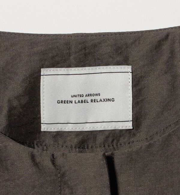 UNITED ARROWS green label relaxing「［size SHORTあり］fleurie(フルリー) シアー ノーカラー ジャケット 接触冷感」|ノーカラージャケット|