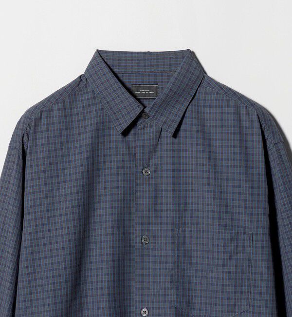 UNITED ARROWS green label relaxing「ナイロン コットン チェック ジャストルーズ 長袖 シャツ」|シャツ・ブラウス|