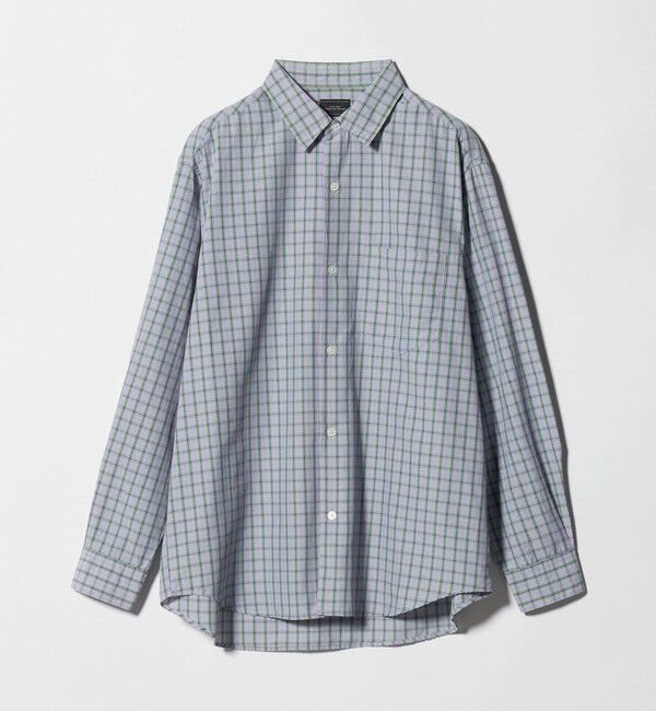 UNITED ARROWS green label relaxing「ナイロン コットン チェック ジャストルーズ 長袖 シャツ」|シャツ・ブラウス|