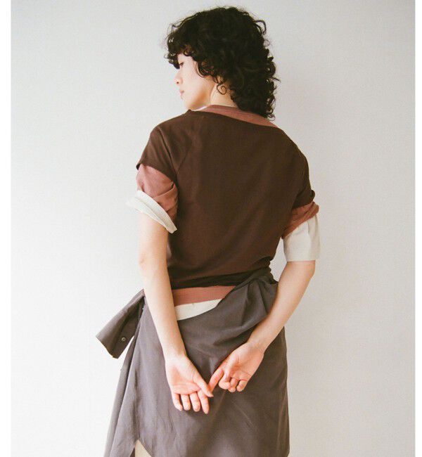 UNITED ARROWS green label relaxing「＜SEASONAL COLLECTION＞LOTUS オフショルダー Tシャツ」|Tシャツ・カットソー|DK.BROWN