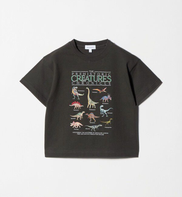 UNITED ARROWS green label relaxing「ダイナソー Tシャツ / キッズ  100cm-130cm」|Tシャツ・カットソー|DK.GRAY