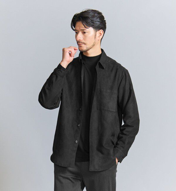 BEAUTY&YOUTH UNITED ARROWS「【WEB限定 WARDROBE SMART】スエードライク シャツ」|シャツ・ブラウス|