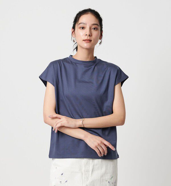 BEAUTY&YOUTH UNITED ARROWS「クルーネック フレンチスリーブ カットソー」|Tシャツ・カットソー|