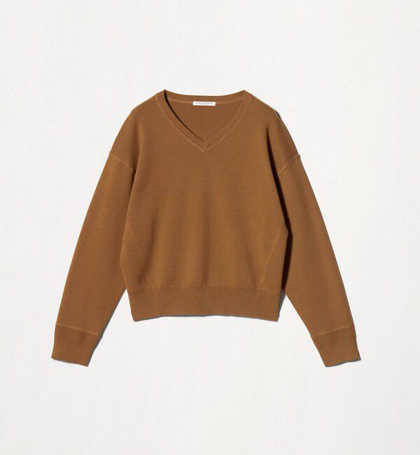 BEAUTY&YOUTH UNITED ARROWS「ソフトコットン Vネック スムース ニットプルオーバー ウォッシャブル」|ニット・セーター|