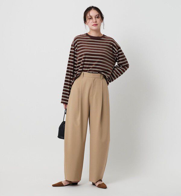 BEAUTY&YOUTH UNITED ARROWS「ポリエステルブレンド カーブパンツ」|スラックス|