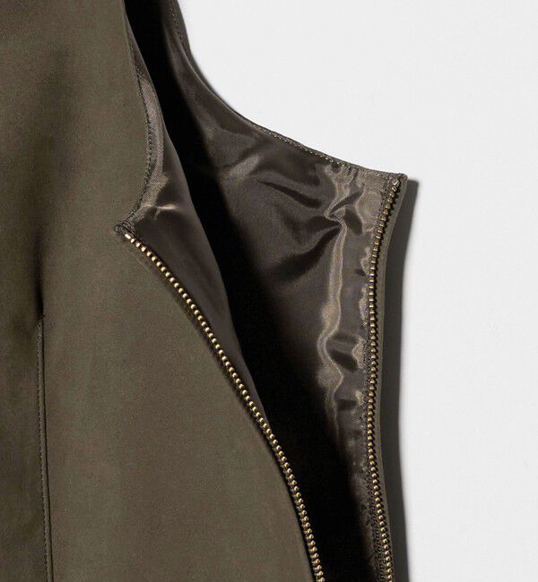 ATTISESSION「＜ATTISESSION＞スエードライク ナローベルト トップス」|ベスト・ジレ|