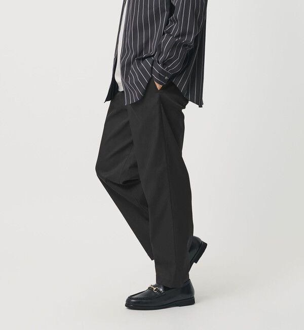 BEAUTY&YOUTH UNITED ARROWS「TASLAN 1P イージー テーパード パンツ NO.7 吸水速乾機能付き」|チノ|