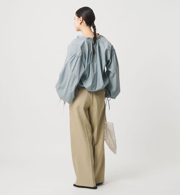 BEAUTY&YOUTH UNITED ARROWS「コットンナイロン ボリューム スキッパー ブラウス」|シャツ・ブラウス|