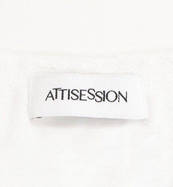 ATTISESSION「＜ATTISESSION＞レース ドッキング Tシャツ」|Tシャツ・カットソー|