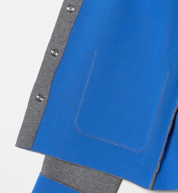 BEAUTY&YOUTH UNITED ARROWS「【WEB限定 Wardrobe DAILY MINIMAL】バイカラー スナップボタンカーディガン ウォッシャブル」|カーディガン|